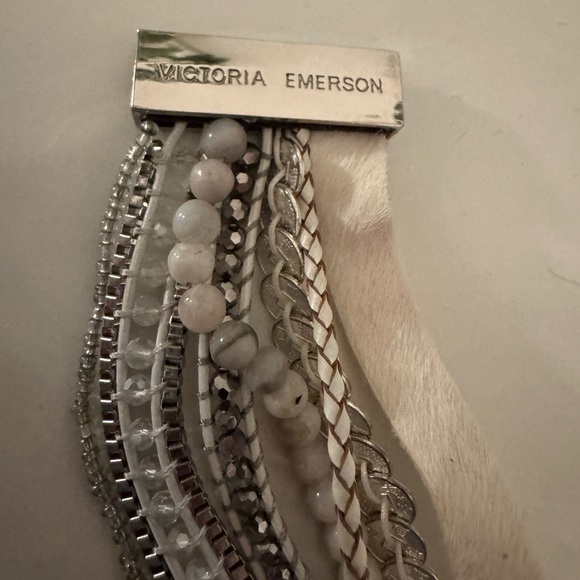 Victoria Emerson Silver and White Multi-Strand Bracelet - Picture 5 of 5